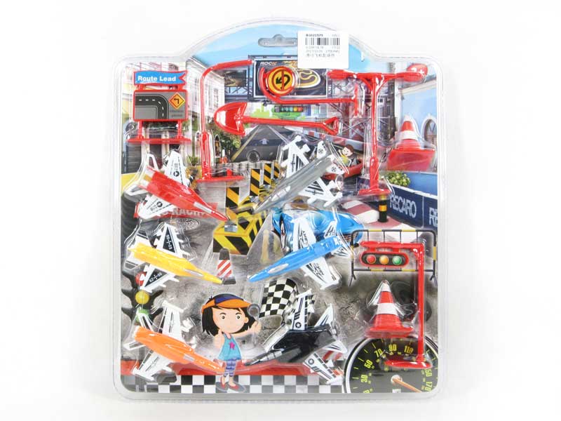 Free Wheel Airplane(6in1) toys