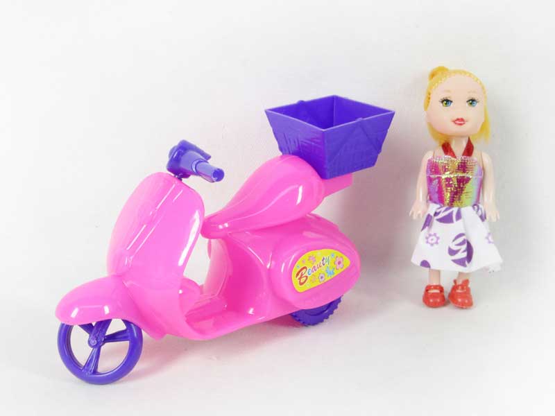 Free Wheel Motorcycle & Doll toys