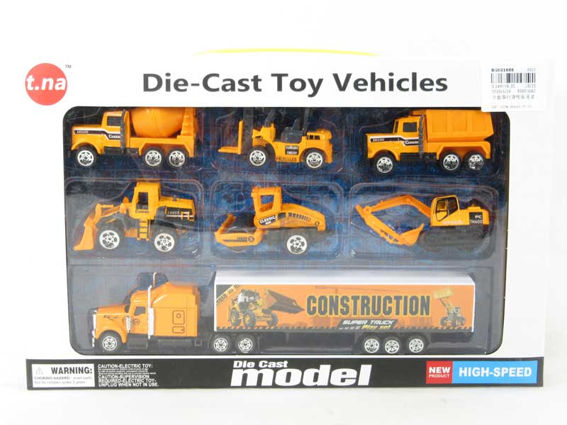 Die Cast Truck Set Free Wheel toys