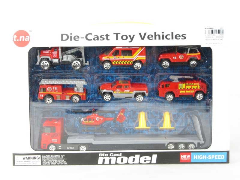 Die Cast Truck Tow Plane Free Wheel toys