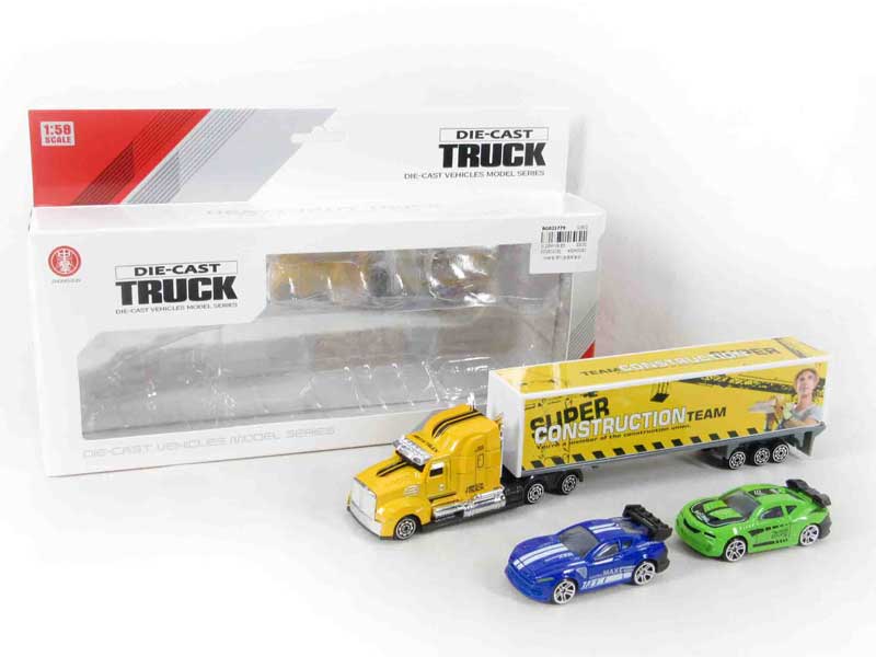1:58 Die Cast Truck Set Free Wheel toys