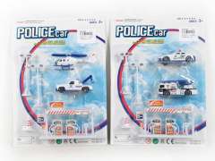 Free Wheel Police Car Set(2S)