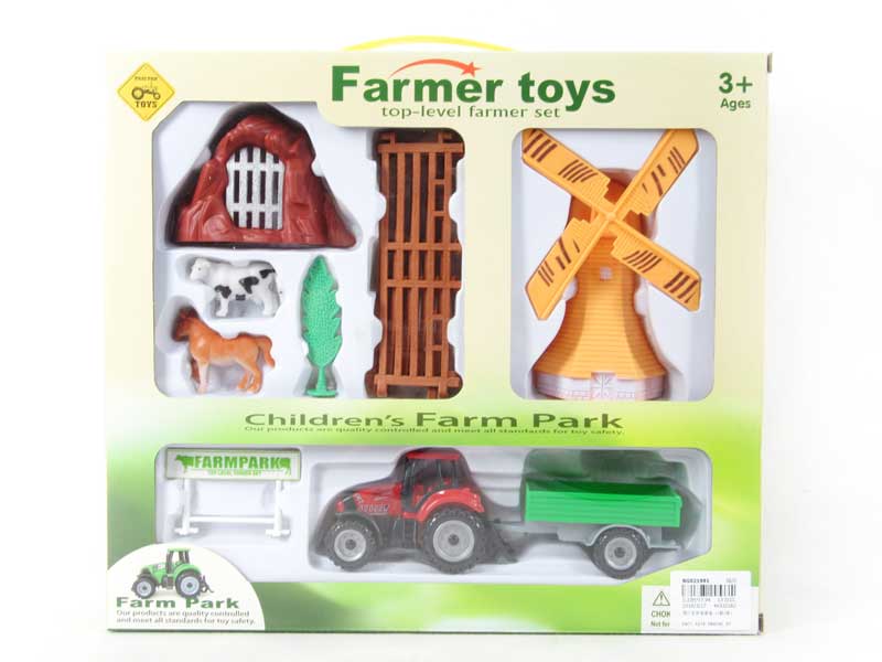 Free Wheel Farmer Truck Set(3S3C) toys