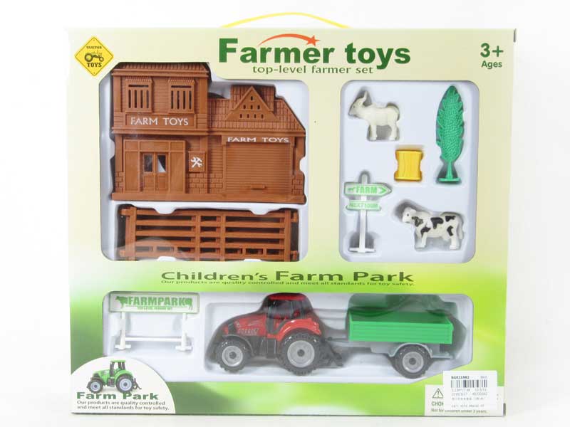 Free Wheel Farmer Truck Set(3S3C) toys