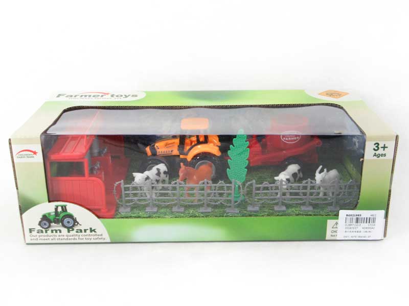 Free Wheel Farmer Truck Set(2S3C) toys