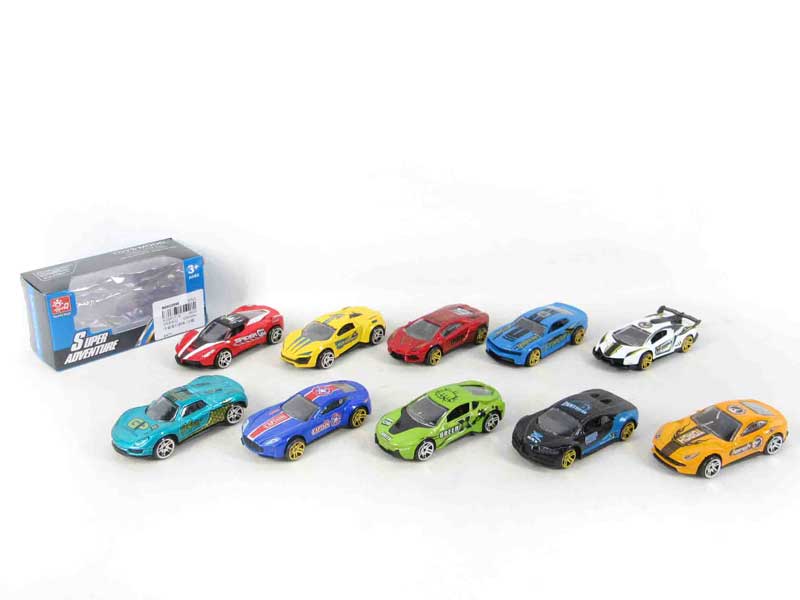 Die Cast Sports Car Free Wheel(10S) toys