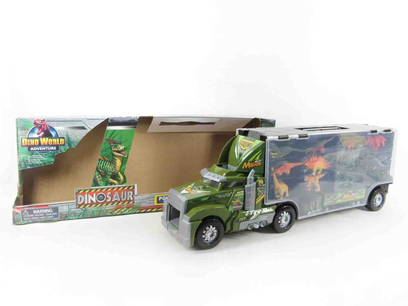 Free Wheel Truck Tow Dinosaur toys