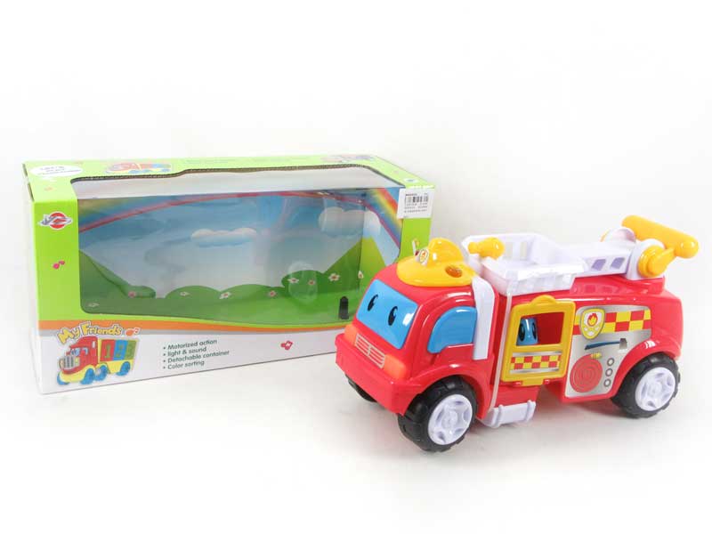 Free Wheel Fire Engine W/L_M toys