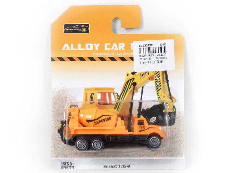 1:64 Free Wheel Construction Truck toys