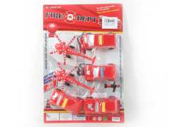 Free Wheel Fire Engine & Free Wheel Helicopter(6in1)