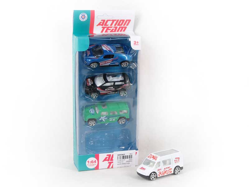 Die Cast Business Car Free Wheel(4in1) toys