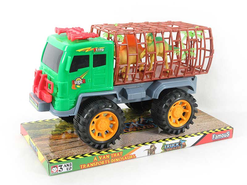 Free Wheel Construction Truck Tow Animal toys