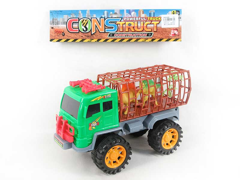 Free Wheel Construction Truck Tow Animal toys