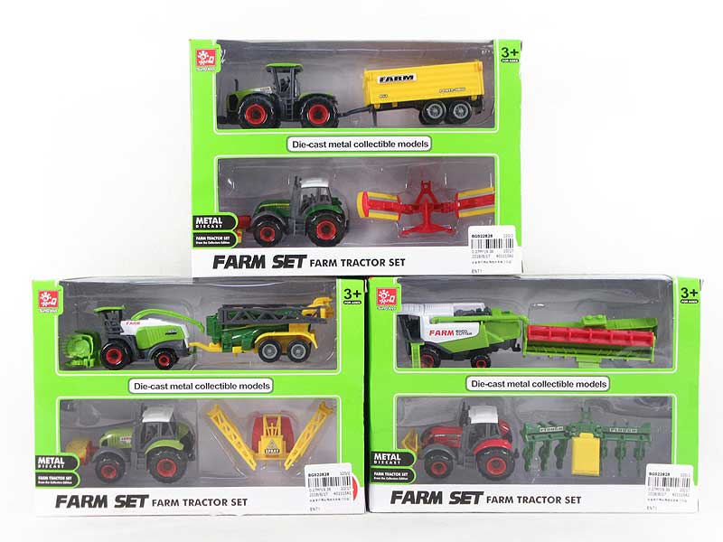 Die Cast Farmer Truck Free Wheel(2in1) toys