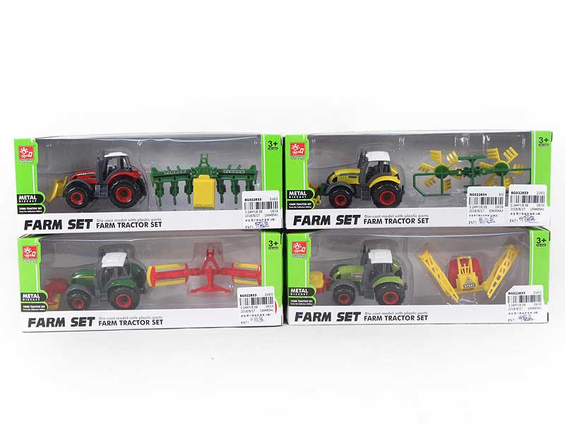 Die Cast Farmer Truck Free Wheel(4in1) toys