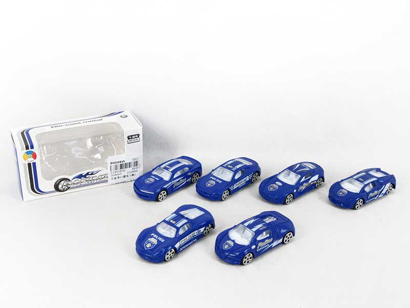 Die Cast Police Car Free Wheel(6S) toys