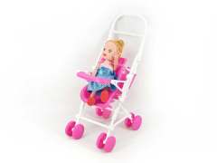 Free Wheel Baby Car & Doll(2C)