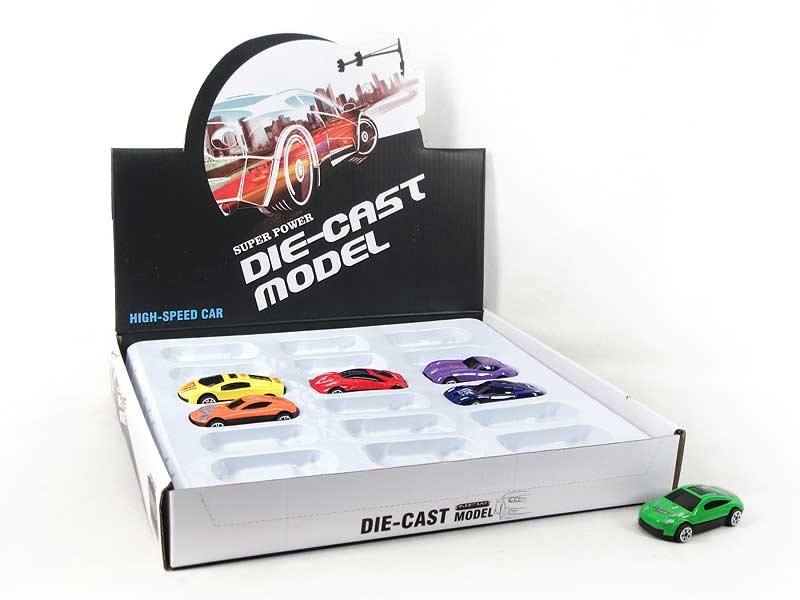 Die Cast Car Free Wheel(18in1) toys