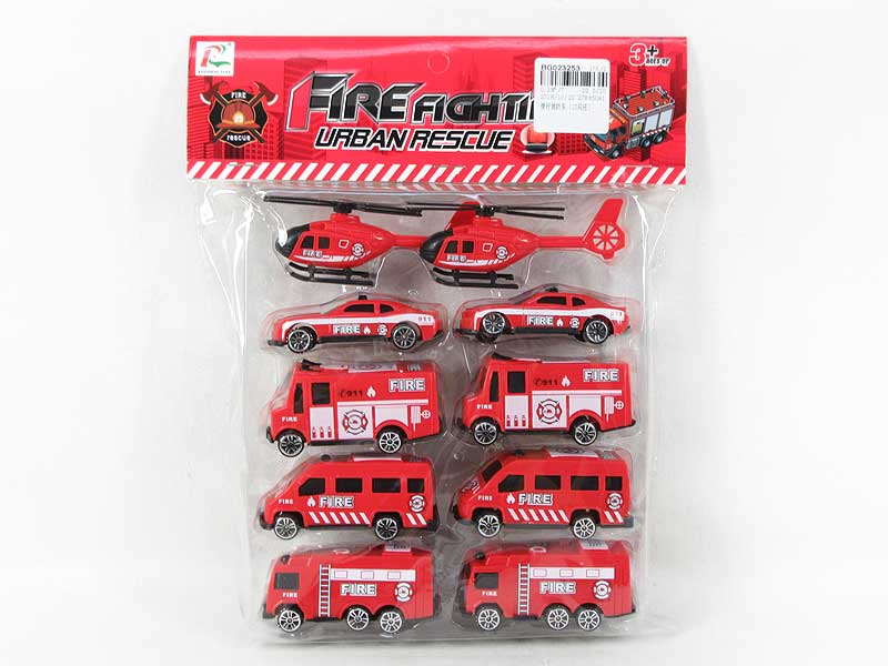 Free Wheel Fire Engine(10in1) toys