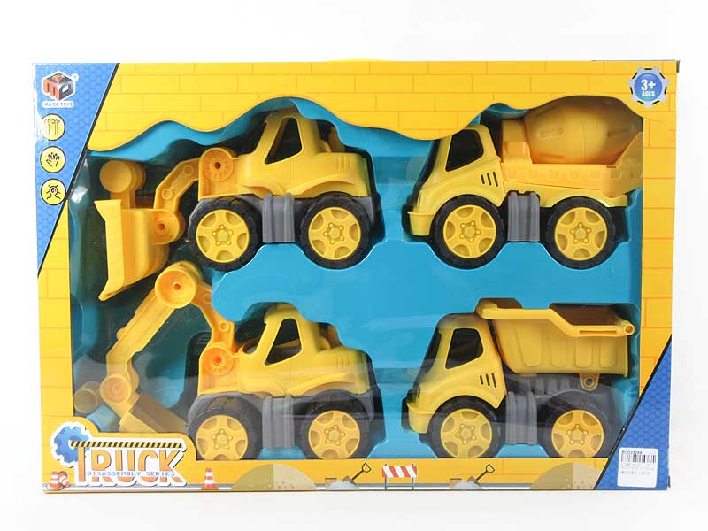 Free Wheel Construction Truck(4in1) toys