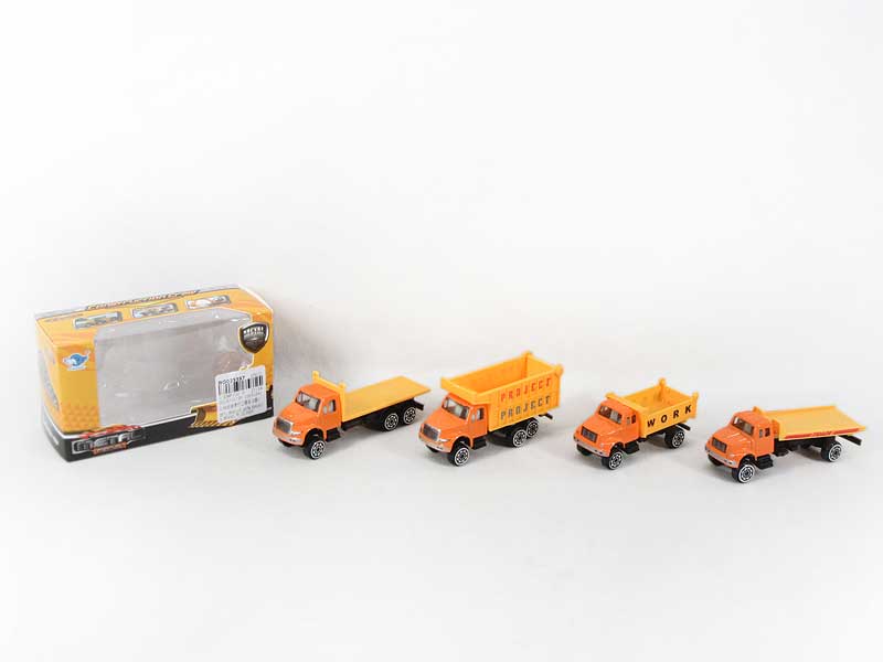 1:64 Die Cast Construction Truck Free Wheel(4S) toys