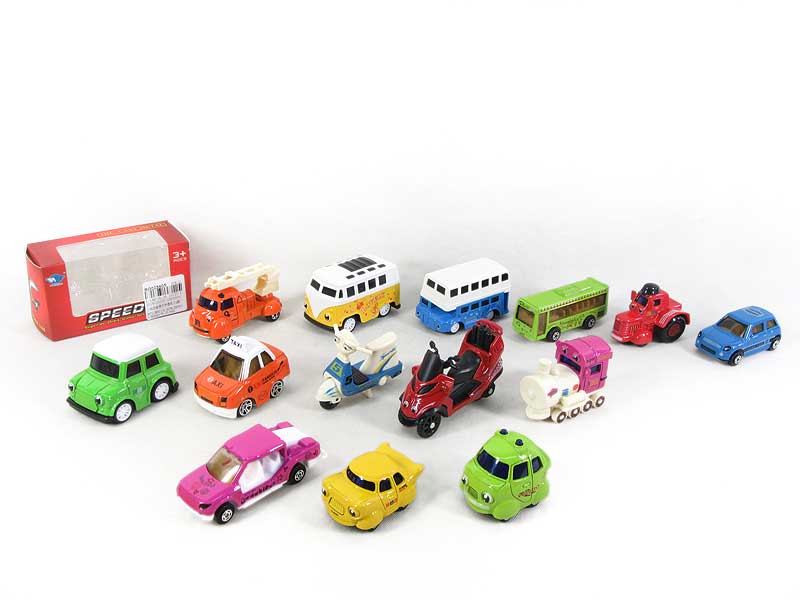1:64 Die Cast Car Free Wheel(14S) toys