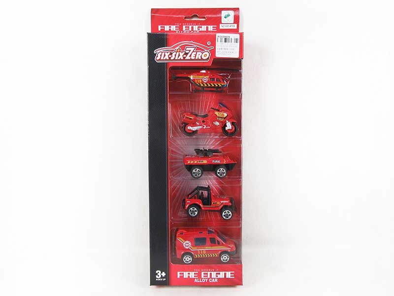 Die Cast Fire Engine Free Wheel(5in1) toys