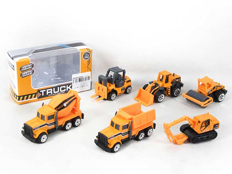 Die Cast Construction Truck Free Wheel(6S) toys