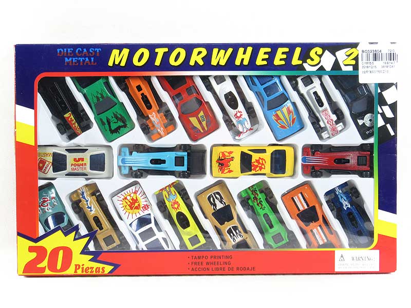 Die Cast Sports Car Free Wheel & Equation Car(20in1) toys