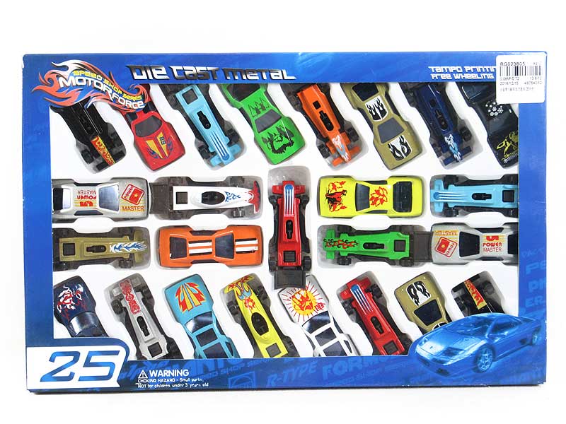 Die Cast Sports Car Free Wheel & Equation Car(25in1) toys