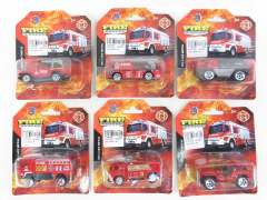 Die Cast Fire Engine Free Wheel(6S)