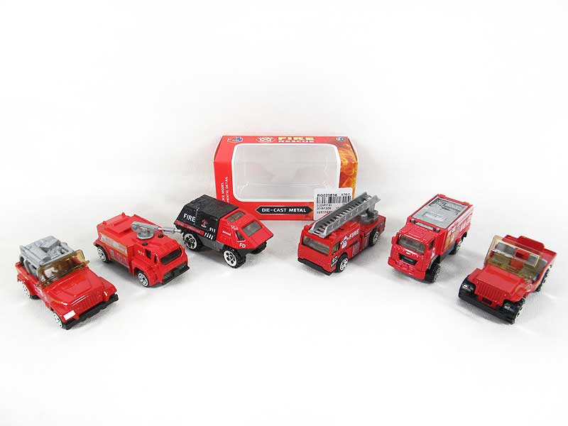 Die Cast Fire Engine Free Wheel(6S) toys