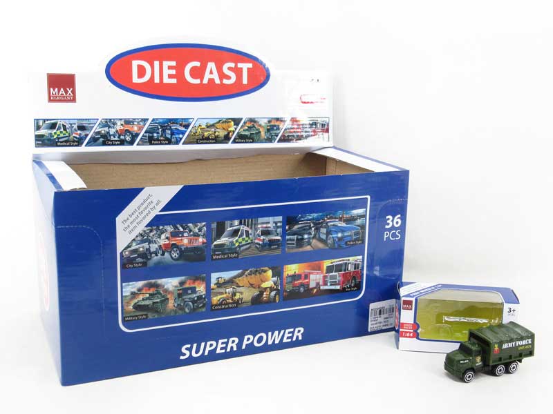 1:64 Die Cast Car Free Wheel(36PCS) toys