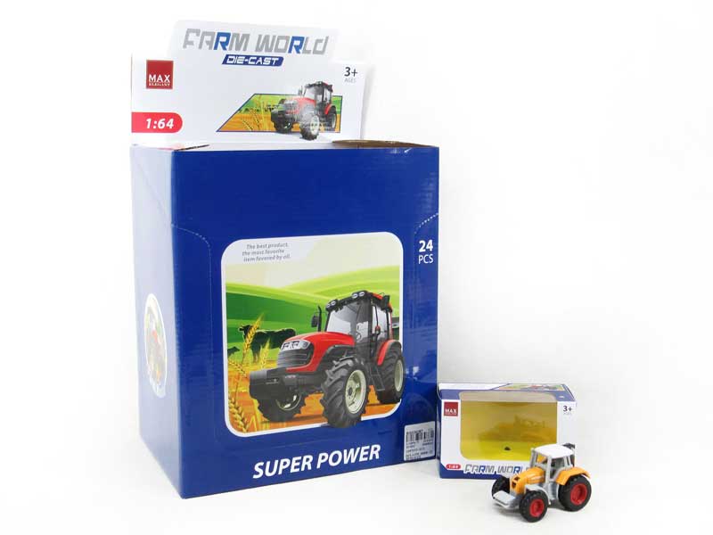 Die Cast Farmer Truck Free Wheel(24PCS) toys