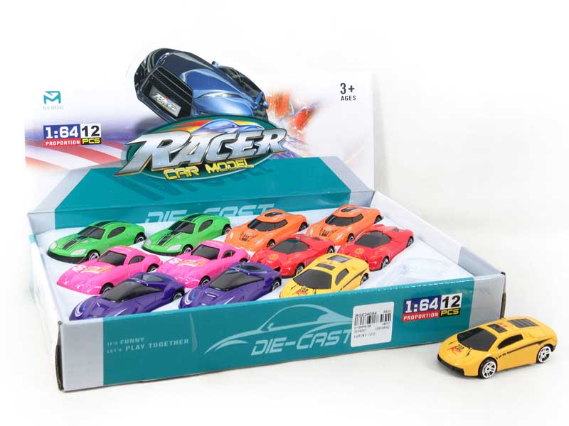 Die Cast Racing Car Free Wheel(12in1) toys