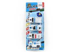 Free Wheel Police Car(4in1)