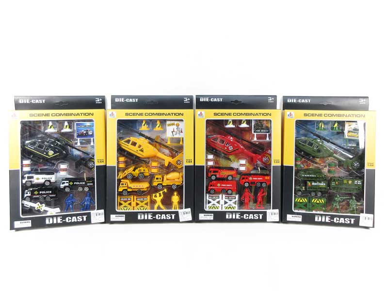 Die Cast Car Set Free Wheel(4S) toys