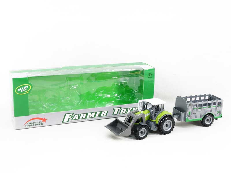 Die Cast Farmer Truck Free Wheel(2S3C) toys