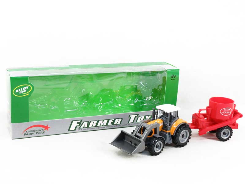 Die Cast Farmer Truck Free Wheel(2S3C) toys
