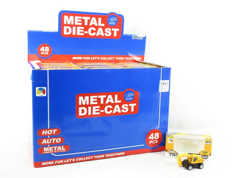 Die Cast Construction Truck Free Wheel(48pcs) toys