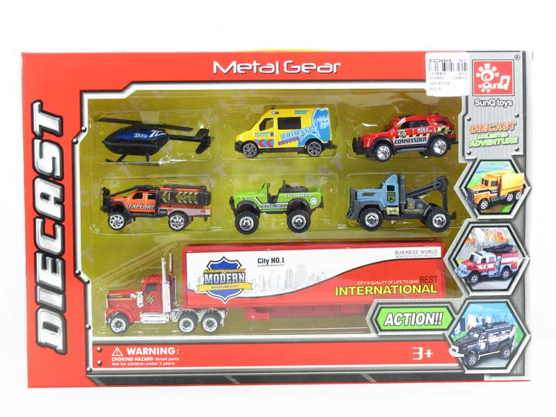 Die Cast Car Set Free Wheel toys