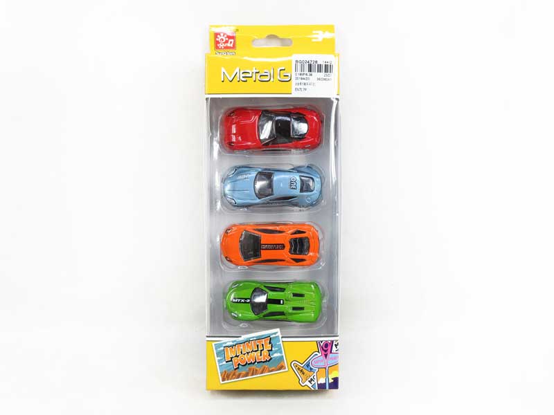 Die Cast Sports Car Free Wheel(4in1) toys