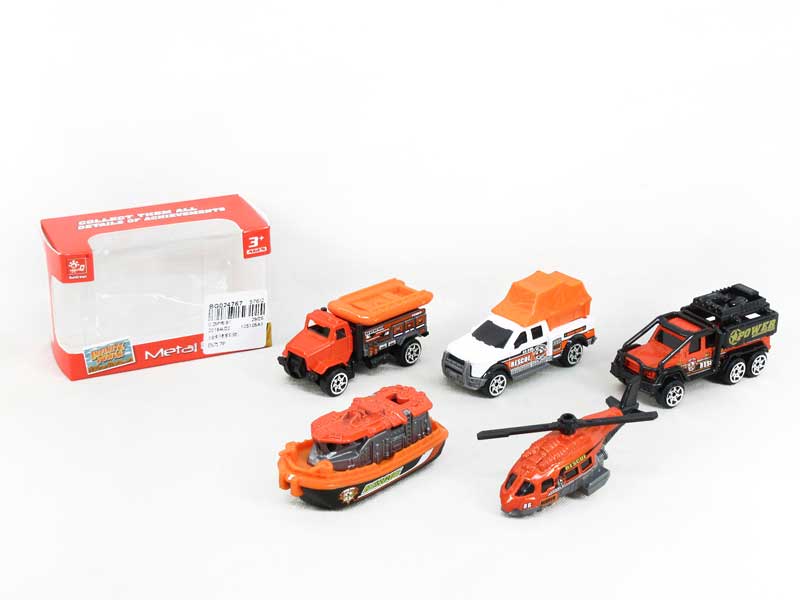 Die Cast Rescue Car Free Wheel(6S) toys