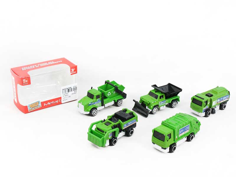 Die Cast Sanitation Car Free Wheel(6S) toys