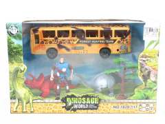 Free Wheel Bus & Dinosaur Set