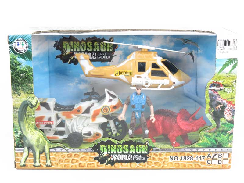 Free Wheel Plane & Dinosaur Set toys