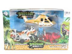 Free Wheel Plane & Dinosaur Set