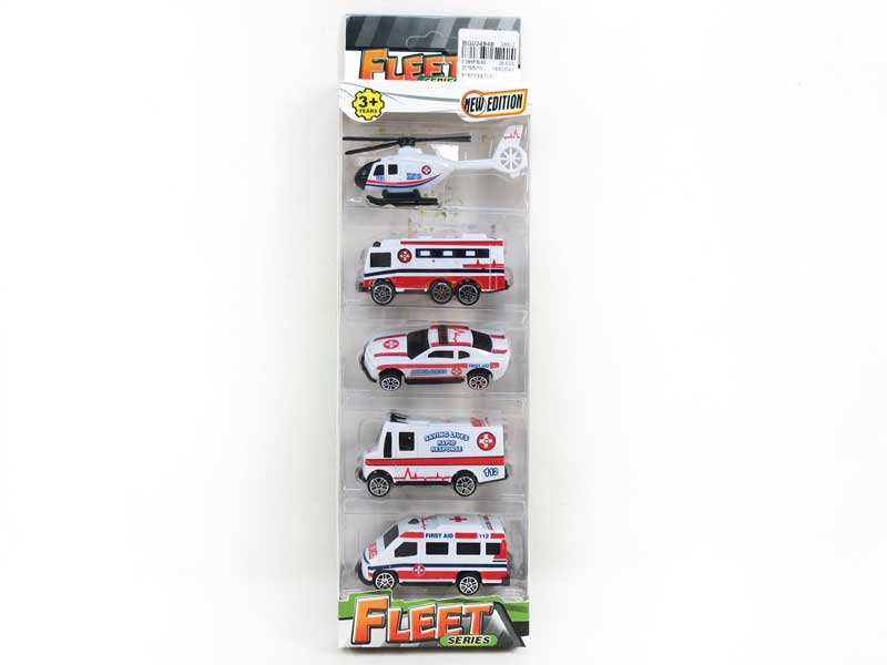 Free Wheel Ambulance Set(5in1) toys