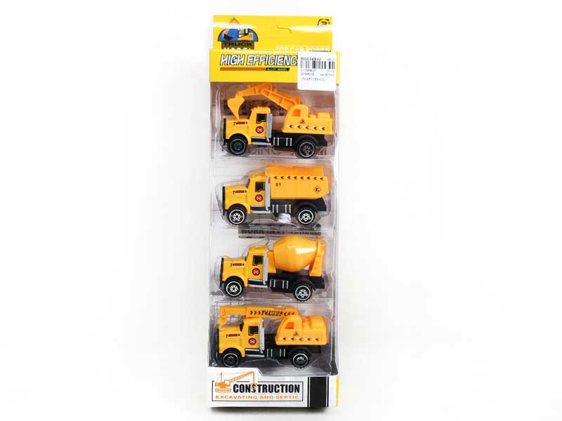 1:55 Die Cast Construction Truck Free Wheel(4in1) toys