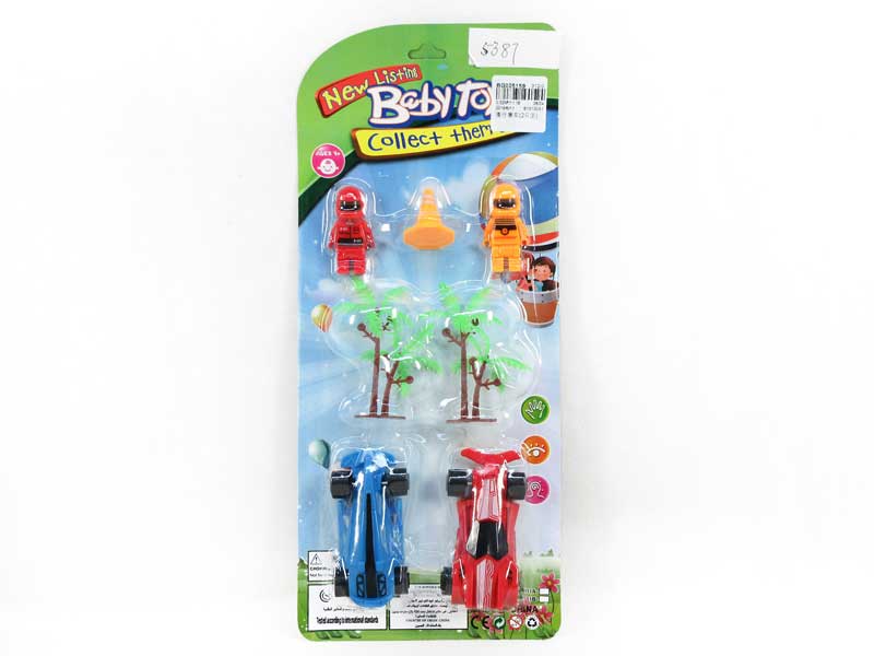 Free Wheel Racing Car Set(2in1) toys